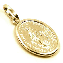 Load image into Gallery viewer, 18K YELLOW GOLD MIRACULOUS MEDAL VIRGIN MARY MADONNA, 1.6 CM, 0.63 INCHES
