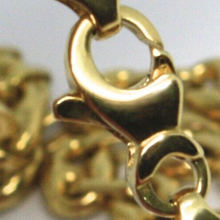 Load image into Gallery viewer, 18K YELLOW GOLD MARINER CHAIN BIG 6 MM, 24 INCHES, ANCHOR ROUNDED NECKLACE