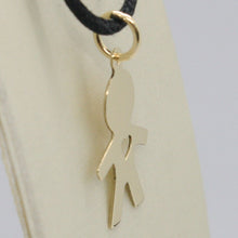 Load image into Gallery viewer, 18K YELLOW GOLD LUSTER PENDANT WITH BOY BABY WITH HEART PERFORAT