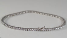 Load image into Gallery viewer, SOLID 18K WHITE GOLD TENNIS BRACELET WITH ZIRCONIA 5.80 CARATS