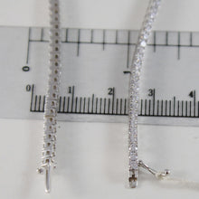 Load image into Gallery viewer, SOLID 18K WHITE GOLD TENNIS BRACELET WITH ZIRCONIA 5.80 CARATS