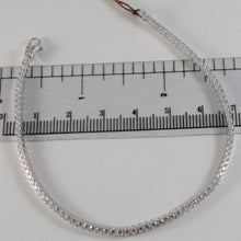 Load image into Gallery viewer, SOLID 18K WHITE GOLD TENNIS BRACELET WITH ZIRCONIA 2.75 CARATS