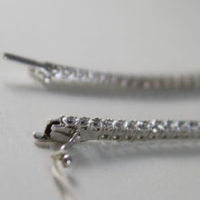 Load image into Gallery viewer, SOLID 18K WHITE GOLD TENNIS BRACELET WITH ZIRCONIA 5.80 CARATS