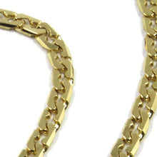 Load image into Gallery viewer, SOLID 18K GOLD GOURMETTE CUBAN CURB 18K YELLOW GOLD CHAIN OVAL WAVE 2.5mm, 24"