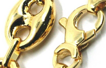 Load image into Gallery viewer, 18K YELLOW GOLD MARINER CHAIN BIG OVALS 12 MM, 20 INCHES ANCHOR ROUNDED NECKLACE