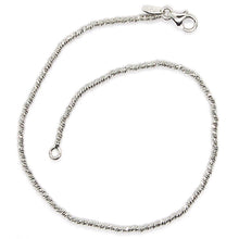 Load image into Gallery viewer, 18K WHITE GOLD BRACELET WITH FINELY WORKED SPHERES, 1.5 MM DIAMOND CUT BALLS