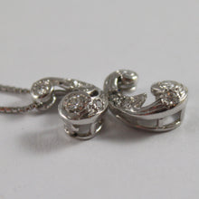Load image into Gallery viewer, SOLID 18K WHITE GOLD NECKLACE, ETHNIC STYLE WITH DIAMONDS, DIAMOND MADE IN ITALY