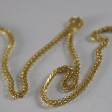 Load image into Gallery viewer, SOLID 18K YELLOW GOLD CHAIN NECKLACE 1.1 MM EAR LINK, 19.69 INCHES MADE IN ITALY