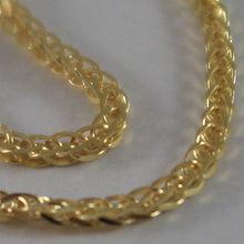 Load image into Gallery viewer, SOLID 18K YELLOW GOLD CHAIN NECKLACE WITH 1MM EAR LINK 19.69 INCH, MADE IN ITALY