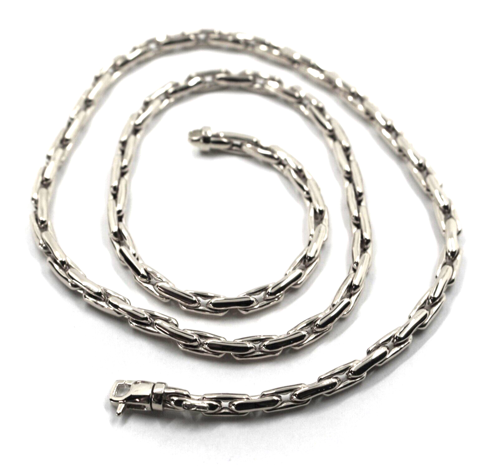 18K White Gold Mens Chain Necklace shops 20