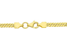 Charger l'image dans la galerie, 18K YELLOW GOLD GRADUATED 3-6mm HOLLOW ROUNDED NECKLACE, CUBAN CURB 16.5 INCHES.