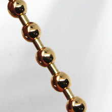 Charger l'image dans la galerie, 18k rose gold bracelet, semirigid, elastic, big 6 mm smooth balls spheres.