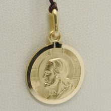Load image into Gallery viewer, solid 18k yellow gold Jesus Christ Redeemer 17mm medal, pendant, very detailed.