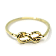 Load image into Gallery viewer, 18K YELLOW GOLD INFINITE CENTRAL RING, INFINITY, SMOOTH, BRIGHT, KNOT DIAM. 5mm.