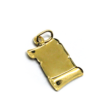 Load image into Gallery viewer, 18k yellow gold parchment medal 13x18mm Virgin Mary and Jesus Christ pendant.