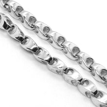 Load image into Gallery viewer, SOLID 18K WHITE GOLD BRACELET, 21 CM, 8.3 INCHES, 3 MM DROP TUBE LINK, POLISHED.