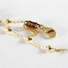 Cargar imagen en el visor de la galería, 18k yellow gold bracelet for kids with guardian angel, made in Italy 5.91 in.