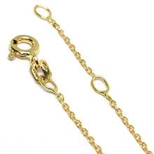 Load image into Gallery viewer, 18k yellow gold square rolo thin bracelet, 7.5 inches, 3 hearts, made in Italy.