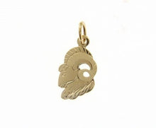 Load image into Gallery viewer, solid 18k yellow gold zodiac sign pendant, zodiacal charm, satin, made in Italy.