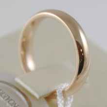 Load image into Gallery viewer, 18K YELLOW GOLD WEDDING BAND UNOAERRE COMFORT RING MARRIAGE 4 MM, MADE IN ITALY.