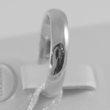 Cargar imagen en el visor de la galería, 18k white gold wedding band Unoaerre comfort ring marriage 4 mm, made in Italy.