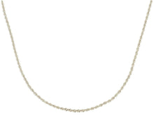 Load image into Gallery viewer, SOLID 18K WHITE GOLD CHAIN, SMALL 1mm ROPE BRAIDED, 45cm 18", MADE IN ITALY.