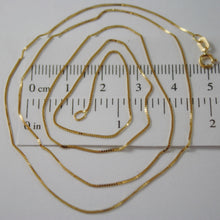 Cargar imagen en el visor de la galería, 18K YELLOW GOLD CHAIN NECKLACE 0.5 mm MINI VENETIAN LINK 17.71 IN. MADE IN ITALY.
