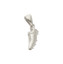 Load image into Gallery viewer, 18K WHITE GOLD SMALL 10mm SOCCER SHOE PENDANT, MADE IN ITALY.