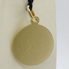 Load image into Gallery viewer, solid 18k yellow gold St Saint San Cristoforo Christopher medal diameter 17 mm pendant.