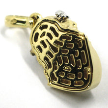 Load image into Gallery viewer, 18k yellow white gold Ecce Homo Jesus Christ face incredibly detailed 26mm pendant.