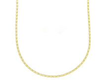 Load image into Gallery viewer, 18K YELLOW GOLD SOLID CHAIN, SMALL 1.5mm OVALS WITH CIRCLES, 17.7", ITALY MADE.