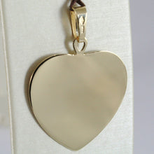 Load image into Gallery viewer, 18K YELLOW GOLD HEART, PHOTO & TEXT ENGRAVED PERSONALIZED PENDANT 30 MM, MEDAL.