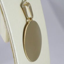 Load image into Gallery viewer, 18K YELLOW GOLD OVAL, PHOTO & TEXT ENGRAVED PERSONALIZED PENDANT 25 MM, MEDAL.