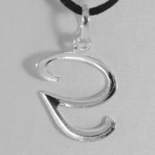Charger l'image dans la galerie, 18k white gold pendant charm initial letter G, made in Italy 0.9 inches, 23 mm.