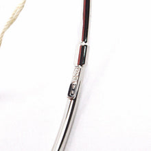 Cargar imagen en el visor de la galería, 18k white gold bracelet, rigid, bangle, 2 mm thickness, smooth, made in Italy.