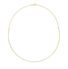 Load image into Gallery viewer, 18K YELLOW GOLD RIGID NECKLACE CHOKER CHAIN THIN TUBE 1mm 43cm 17" MADE IN ITALY.