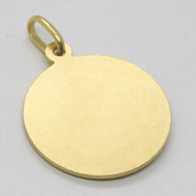 Load image into Gallery viewer, 18k yellow gold St Saint Anthony Padua Sant Antonio with Jesus medal pendant, diameter 17 mm.