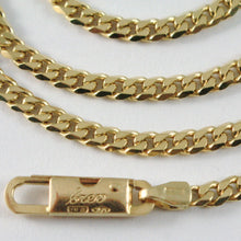 Load image into Gallery viewer, MASSIVE 18K GOLD GOURMETTE CUBAN CURB CHAIN 2.8 MM 24 IN. NECKLACE MADE IN ITALY.