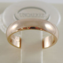 Load image into Gallery viewer, SOLID 18K YELLOW GOLD WEDDING BAND FLAT RING 5 GRAMS BY UNOAERRE MADE IN ITALY.