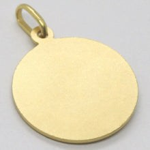 Load image into Gallery viewer, 18k yellow gold St Saint Anthony Padua Sant Antonio with Jesus medal pendant, diameter 19 mm.