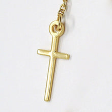 Load image into Gallery viewer, 18k yellow gold rosary bracelet, 2.5 mm spheres, Cross & miraculous medal.