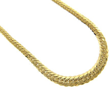 Charger l'image dans la galerie, 18K YELLOW GOLD GRADUATED 3.5-7mm HOLLOW ROUNDED NECKLACE, CUBAN CURB 18".