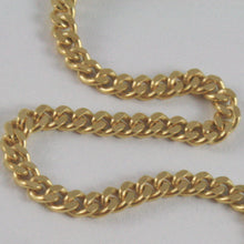 Load image into Gallery viewer, SOLID 18K YELLOW GOLD CHAIN MASSIVE GOURMETTE LINK, FLAT NECKLACE, MADE IN ITALY.