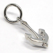 Load image into Gallery viewer, SOLID 18K WHITE GOLD PENDANT, NAUTICAL ANCHOR, LENGTH 0.85 INCHES, MADE IN ITALY.