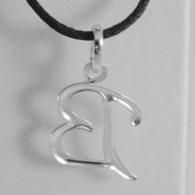 Charger l'image dans la galerie, 18k white gold pendant charm initial letter B, made in Italy 0.9 inches, 22 mm.
