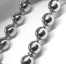 Cargar imagen en el visor de la galería, 18k white gold bracelet, semirigid, elastic, big 8 mm smooth balls spheres.