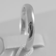 Cargar imagen en el visor de la galería, 18k white gold wedding band Unoaerre comfort ring marriage 3 mm, made in Italy.