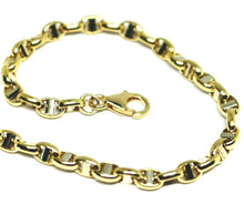 Load image into Gallery viewer, 18k yellow white gold chain sailor's nautical mariner big oval 4mm link, 24".