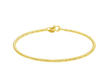 Load image into Gallery viewer, 18K YELLOW GOLD BANGLE RIGID BRACELET, DIAMOND CUT WORKED 2mm SPHERES, BALLS.
