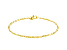 Load image into Gallery viewer, 18K YELLOW GOLD BANGLE RIGID BRACELET, DIAMOND CUT WORKED 2mm SPHERES, BALLS.